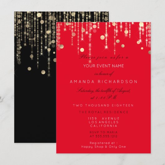 Red Black Gold-schijven - op zaterdag Vrijgezellen Kaart (Voorkant / Achterkant)