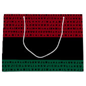 RED BLACK GREEN 7 DAYS OF KWANZAA GROOT CADEAUZAKJE (Voorkant)
