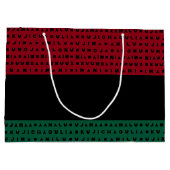 RED BLACK GREEN 7 DAYS OF KWANZAA GROOT CADEAUZAKJE (Achterkant)
