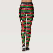 Red Black Green Flag Clothing Leggings (Achterkant)