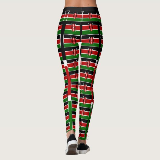 Red Black Green Flag Clothing Leggings (Achterkant)