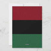 Red Black Green Happiest Kwanzaa Stripe Photo Feestdagenkaart (Achterkant)