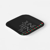 Red Black Green Juneteenth Papieren Bordje (Gebogen)