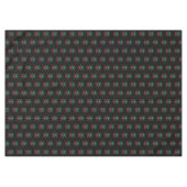Red Black Green Snowflakes Pattern Kwanzaa Tablecl Tafelkleed (Voorkant (Horizontaal))