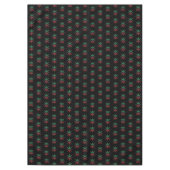 Red Black Green Snowflakes Pattern Kwanzaa Tablecl Tafelkleed (Voorkant)