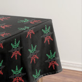 Red Black Green Snowflakes Pattern Kwanzaa Tablecl Tafelkleed (Voorbeeld)
