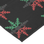 Red Black Green Snowflakes Pattern Kwanzaa Tafelkleed (Gekanteld)