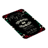 Red Black Green Tribal African Save the Date Magneet (Rechterzijde)
