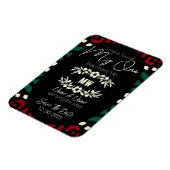 Red Black Green Tribal African Save the Date Magneet (Linkerzijde)