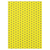 Red Black Green Yellow Snowflakes Pattern Kwanzaa Tafelkleed (Voorkant)