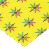 Red Black Green Yellow Snowflakes Pattern Kwanzaa Tafelkleed (Gekanteld)