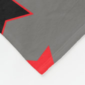 Red Black Grey Airplantern Pattern Fleece Deken (Hoek)