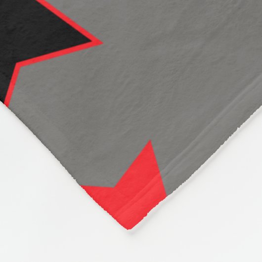 Red Black Grey Airplantern Pattern Fleece Deken (Hoek)