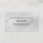 Red Black Grey Manager Monogram Chic Visitekaartje (Achterkant)