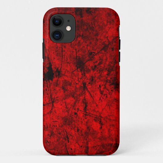 Red Black grunge abstracte digitale grafische kuns Case-Mate iPhone Case (Achterkant)