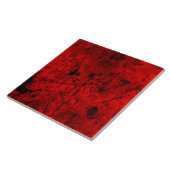 Red Black grunge abstracte digitale grafische kuns Tegeltje (Zijkant)