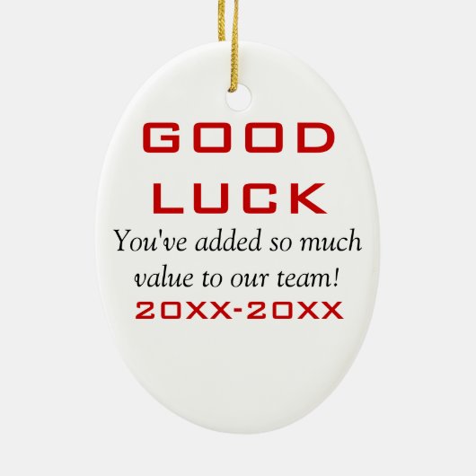 Red Black Hartelijk dank voor Word Cloud Keramisch Ornament (Achterkant)