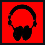 Red Black Headphone Silhouette Pop Art Poster<br><div class="desc">Hip Hop,  R&B,  Rock,  Heavy Metal,  Techno,  Punk,  Rap,  Classic,  African American,  Jazz... . We houden van muziek,  we houden van luisteren naar cd's,  radio. Geniet van het bekijken van videoclips,  mixes,  remixes,  cover.</div>