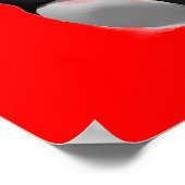 Red Black Headphone Silhouettes Pop Art Poster (Hoek)