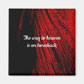 Red & Black Horse Magnet (Voorkant)