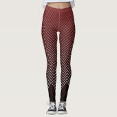 Red Black Illusion Yoga Leggings (Voorkant)