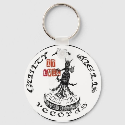RED/BLACK "IT Evil" Sleutelhanger (Voorkant)