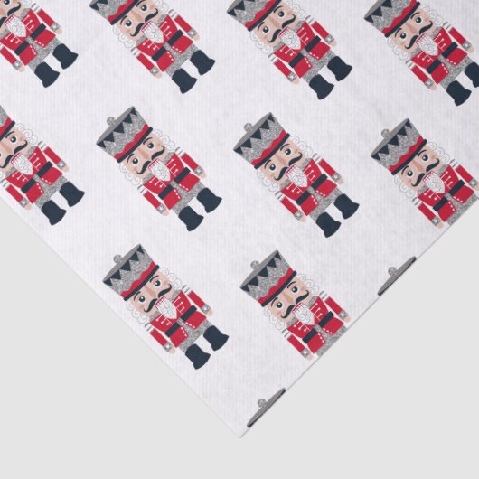 Red Black Kerstmis Nutcracker Ballet Tissuepapier (Detail)
