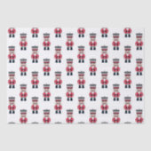 Red Black Kerstmis Nutcracker Ballet Tissuepapier (Voorkant)