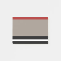 Red Black Khaki Stripe