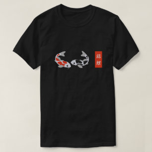 Red & Black Koi Fish T-shirt
