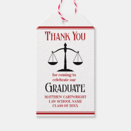 Red Black Law School Custom Graduation Party Cadeaulabel