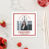 Red Black Law School Foto Afstudeerfeest Servet (Insitu)