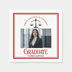 Red Black Law School Foto Afstudeerfeest Servet