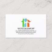 Red Black Layers Gold Hammer Handyman Tools Visitekaartje (Achterkant)