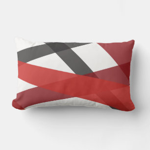 RED BLACK LINES DESIGN Retro Sierkussen Kussen