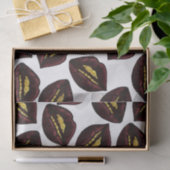 Red Black Lips and Faux Sparkly Gold Grill Teeth Tissuepapier (Geschenk)