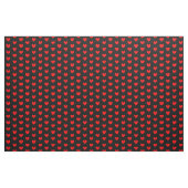Red Black Love Heart Patterned Stof (Fat Quarter)