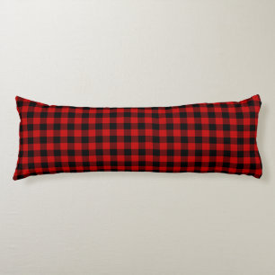 Red Black Lumberjack Pset Lichaamskussen
