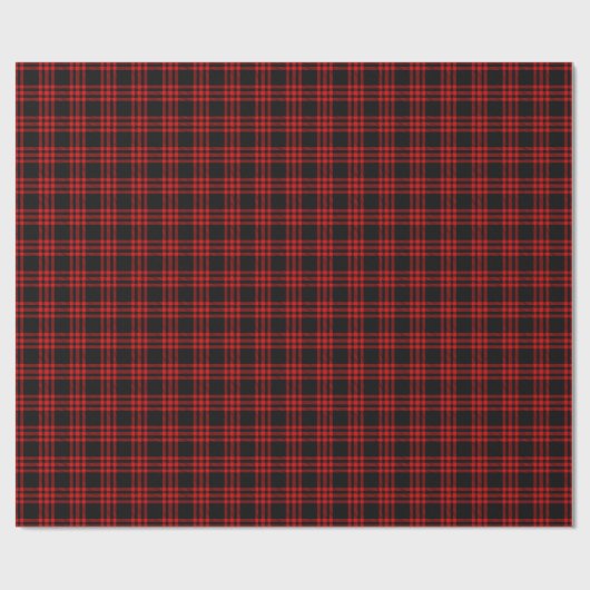 Red Black Lumberjack Pset Tartan Cadeaupapier (Vlak)