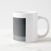 Red & Black Mandelbrot Sphere On Silver Pedestal Grote Koffiekop (Rechts)