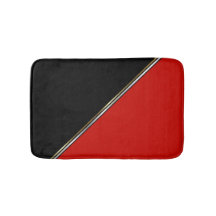 Red Black met Gold Silver Stripe