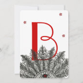 Red Black (minder bloemen) Ventilatoruitingen Kaart (Achterkant)