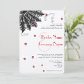 Red Black (minder bloemen) Ventilatoruitingen Kaart (Staand voorkant)