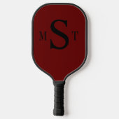 Red Black Monogram Speciaal Pickleball Paddle (Achterkant)