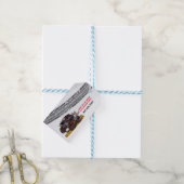 Red Black Monster Truck Birthday Party Cadeaulabel (Met Touw)