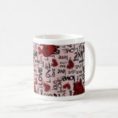 Red & Black Mug Koffiemok (Voorkant rechts)