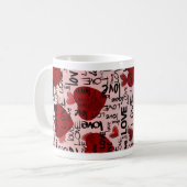 Red & Black Mug Koffiemok (Voorkant links)