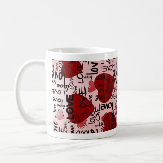 Red & Black Mug Koffiemok (Links)