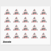 Red Black Multilingual Dank je Word Cloud Sticker (Vel)