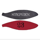 RED Black Number Chalkboard etching Genoemd Basketbal (Panelen)